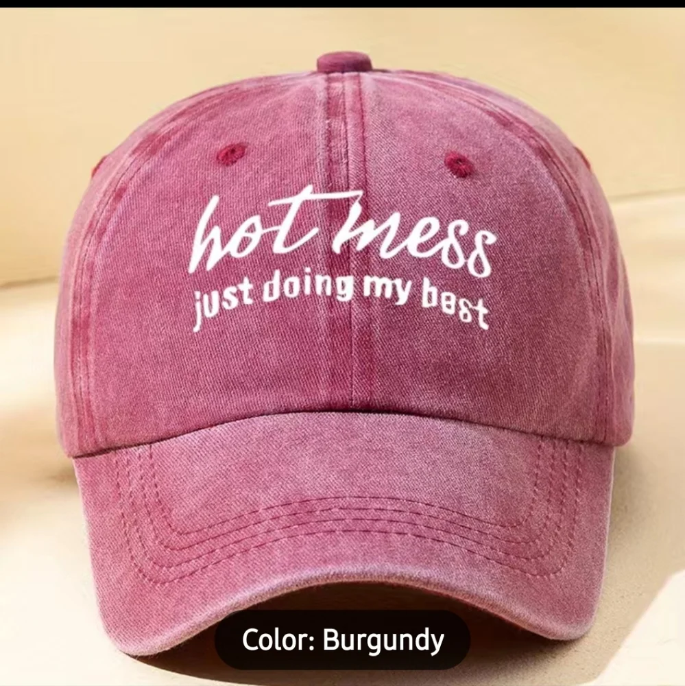 Embroidered Hot Mess Hat NWT